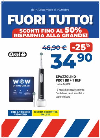 SPAZZOLINO ORAL B PRO1 BK